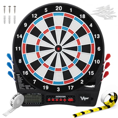 Electronic Soft Tip Dart Board 15.5-Inch with 32 Games for Adults