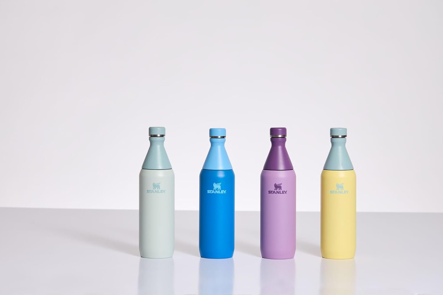 Stanley All Day Slim Bottle 20 oz - Insulated Stainless Steel with Leakproof Twist-On Lid | Lilac