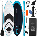 Kids Inflatable Stand Up Paddle Board - 7'9" SUP for Youth with Blue Variation, Adjustable Paddle & Backpack