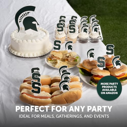 Michigan State Spartans Cake Topper and Food Picks Set - 25 Pieces