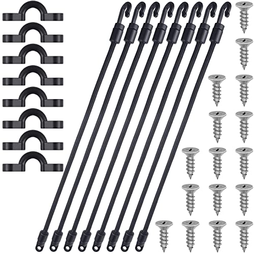 12 Inch Fishing Rod Strap Holder Set - Boat Deck Tamer Straps for Secure Storage