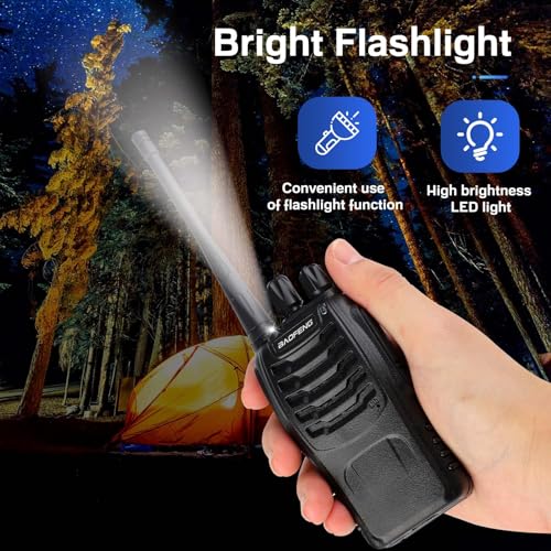 Baofeng 888S Walkie Talkies 10 Pack with Earpieces Long Range Two-Way Radios