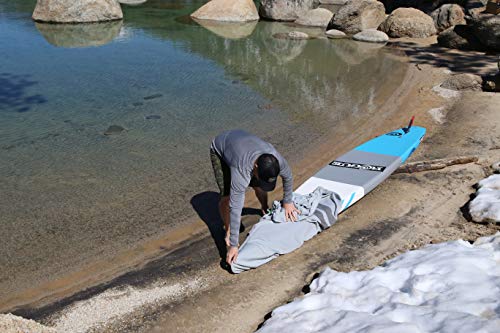 10'6-12' Paddleboard Cover - Grey UV Protectant Nylon for SUP, Kayak & Surfboard
