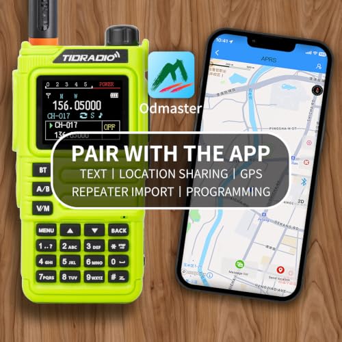 Handheld Ham Radio with GPS APRS Bluetooth Spectrum NOAA Weather - Green 1Pack Antenna