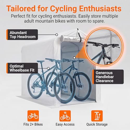 Outdoor Bike Tent Storage Shed Waterproof 420D Oxford Cover for Bicycle Motorcycle