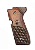 Beretta 92/96 Series Wood Handgun Grips | Elegant Oval Checkering 2 Grips Set Compatible with 92/96 Full Size Models