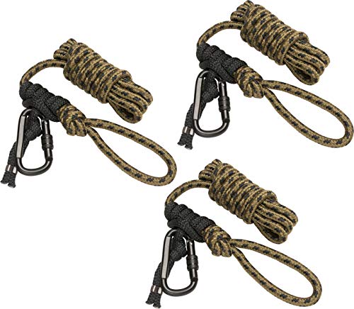 Hunter Safety System Rope Style Treestrap 3-Pack - 9' Hunting Safety Straps with Prussik Knot for Treestand Security