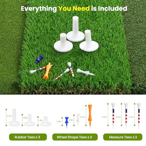 5x4ft & 6x4ft Extra Large Golf Hitting Mat - Tri-Turf Practice Golf Mat for Indoor Outdoor Training - US Size Variation of Tri-Turf Sized