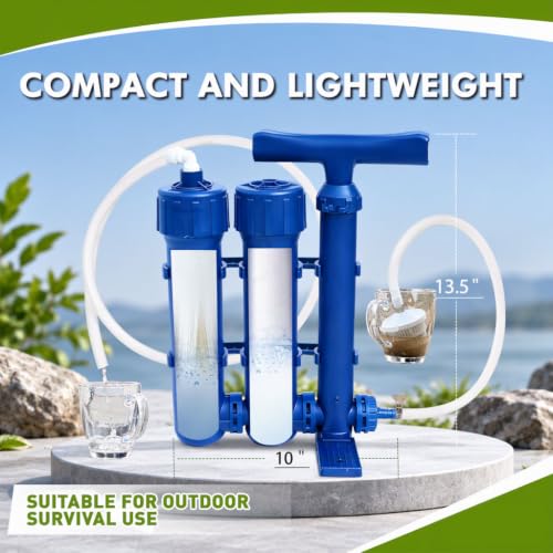 RETOTLA Emergency Water Filtration System for Camping & Survival