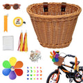 Kids Bicycle Basket Set with Reflective Safety Decor - All-in-One Ride Accessory