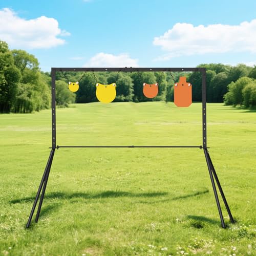 Heavy-Duty AR500 Steel Shooting Target & Adjustable Stand Kit