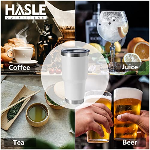 30oz Stainless Steel Travel Mug - Double Wall Vacuum Insulated Tumbler with BPA-Free Lid - White