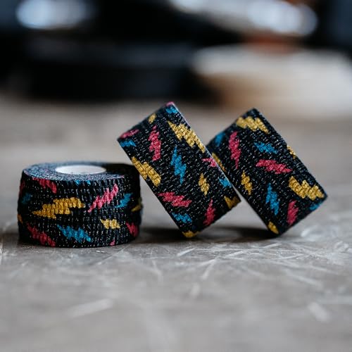 Weightlifting Thumb Tape - Black Thunder, 3 Rolls, Hook Grip Support