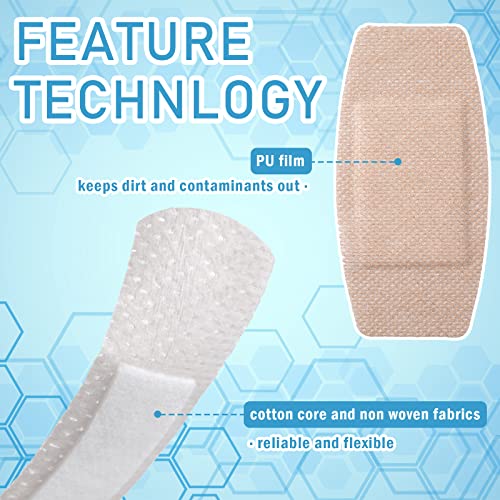 Silicone Bandages for Sensitive Skin - 100 Pcs, 2 Sizes, Painless & Reusable
