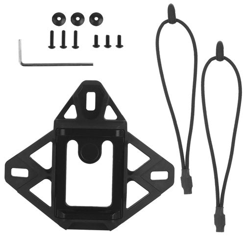 Tactical Helmet NVG Mount with Modular Bungee Shroud and Sports Camera Bracket Base for Wendy 3.0 Helmet (Black)