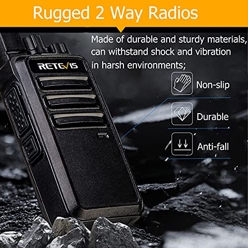 Retevis RT68 Walkie Talkies with USB Charger 4 Pack for Adults & Kids