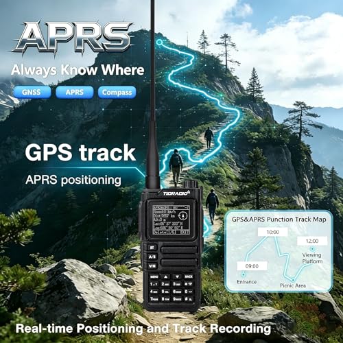 2Pack Handheld GMRS Radio with GPS APRS NOAA Long Range Walkie Talkies