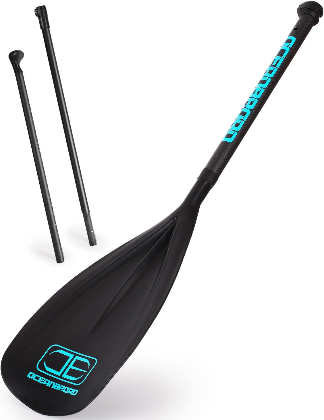 OCEANBROAD SUP Paddle Board Paddle - Adjustable 3-Piece Carbon Shaft with Carry Bag | Lightweight & Durable