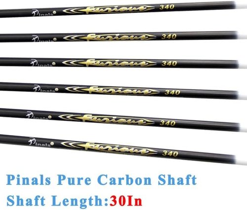 Archery Carbon Arrows 300-800 Spine - 30-32 Inch Shafts for Compound & Recurve Bows | 12PCS Feathered Hunting Arrows