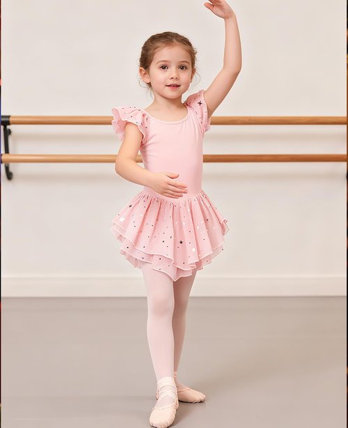 Idgreatim Toddler Girls Ballet Leotard - Ruffle Sleeve Dance Dress for Ages 2-9T | Stylish Ballerina Outfit