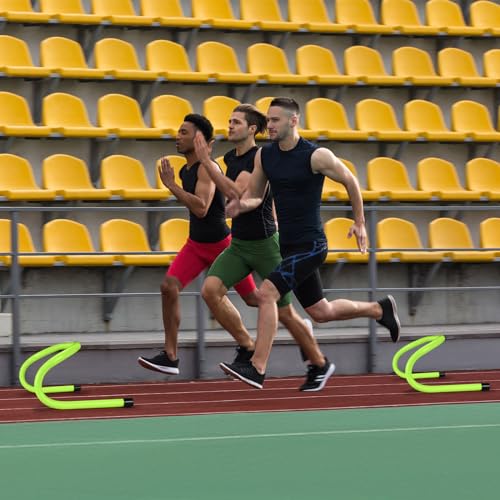 Mini Agility Training Hurdles Set - 18 Pack for Speed & Footwork Drills - Green