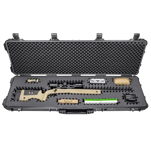 Reconfigurable Foam Insert for Rifle Cases - Charcoal 50.5 x 13.5 inches
