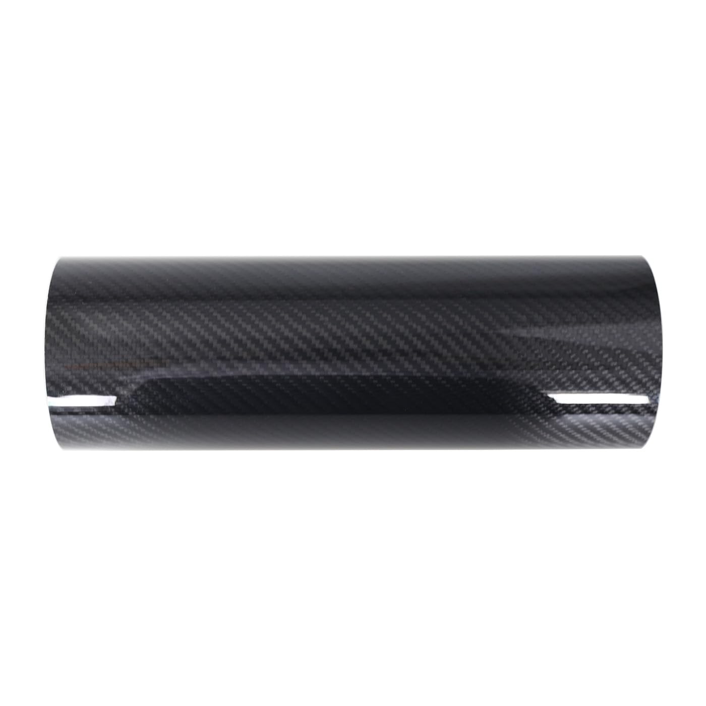 KRD PERFORMANCE 102mm (4") OD Straight Carbon Fiber Tube, 4 Inch Outer diameter, Length 300mm (11.8"), 1.5mm Thickness, 3K Twill Real Carbon Fiber Pipe
