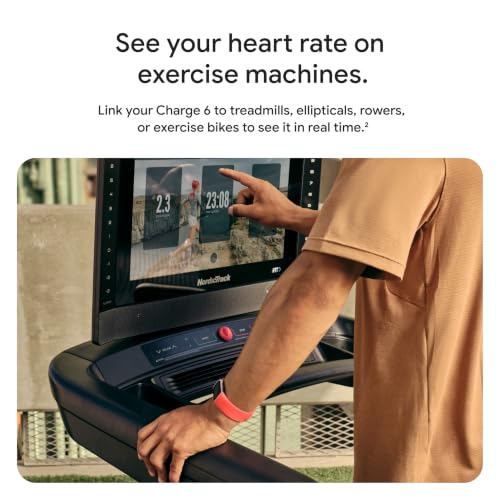 Fitbit Charge 6 Fitness Tracker with Heart Rate, GPS, Water-Resistant, Obsidian