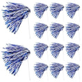 Blue and White School Spirit Shakers Bulk - 20 Pcs Cheerleading Pom Poms