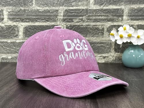 Dog Lover Hat for Men Women - Dog Grandma Baseball Cap Pink Variation