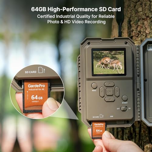 GardePro X66 Pro Cellular Trail Camera with Rechargeable Battery - SD Variant
