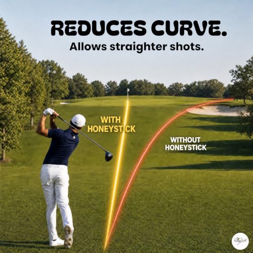 HoneyStick Anti Slice Gel for Golf Clubs - 2 Pack, Spin Reducer for Driver & Irons