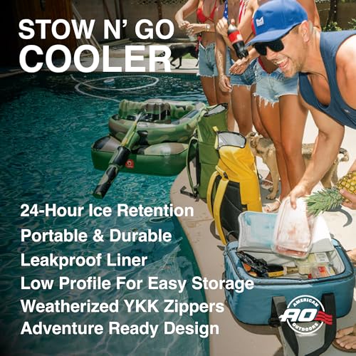 38-Can Canvas Soft Cooler - Black, Leak-Proof, Insulated, Low Profile