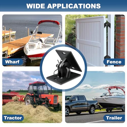 Heavy Duty Dock Hinge Kit for Floating Docks - 2 Holes / 4 Set