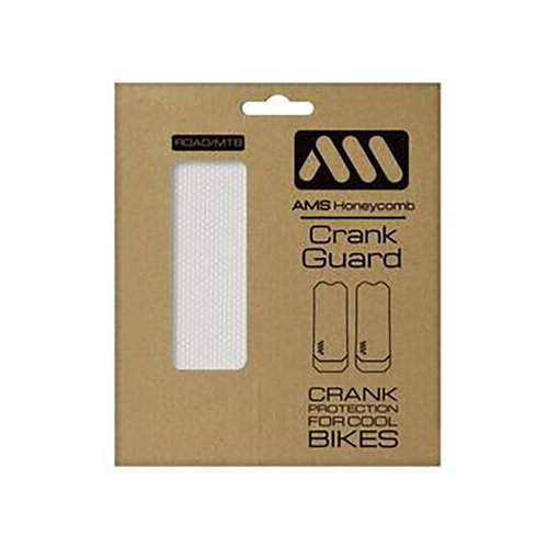 Bike Crank Guard - Transparent Protective Honeycomb PVC Cover for Mountain and Road Bike Crank Arms, Easy Install