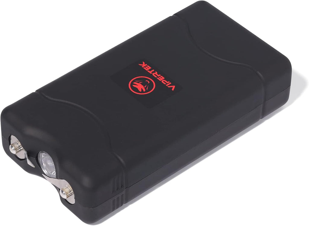VIPERTEK VTS-880 Mini Stun Gun - Rechargeable Self Defense Device with LED Flashlight