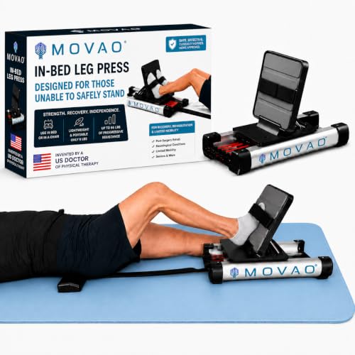 Movao Bed Leg Press Rehab Equipment - 6 Resistance Levels for Stroke & Post-Surgery Recovery