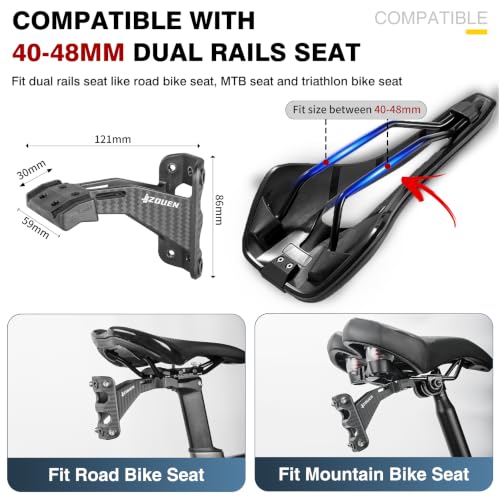 Bike Water Bottle Holder Saddle Adapter for Cycling and Triathlon
