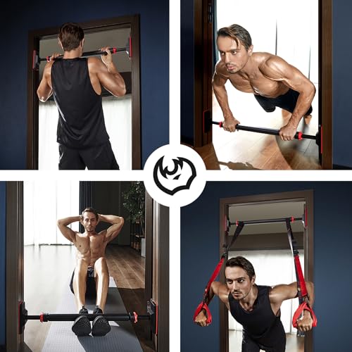 Doorway Pull Up Bar No Screws, Heavy Duty Chin Up Bar for Home Gym