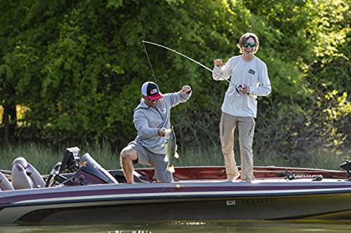 Abu Garcia Max Pro Low Profile Baitcast Reel, Size LP (1539730), 7 Stainless Steel Ball Bearings + 1 Roller Bearing, Synthetic Star Drag, Max of 15lb | 6.8kg, Left-Handed (Box)