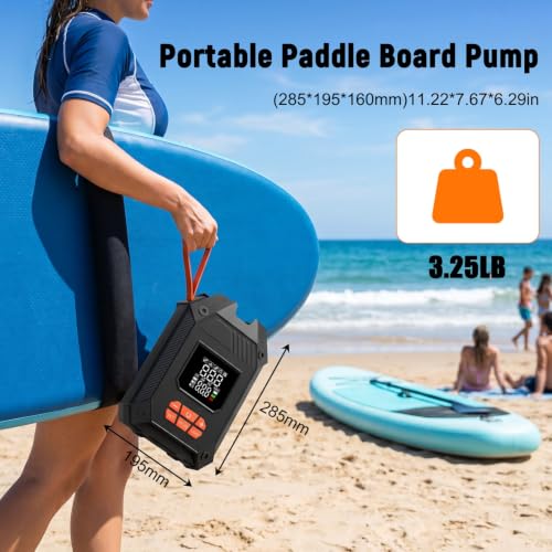 Portable Electric Pump for Paddle Boards & Water Inflatables 45 PSI