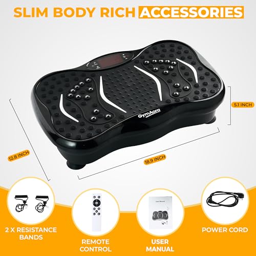 GymAora Whole Body Vibration Exercise Machine 330LBS Capacity, 120 Speed Levels