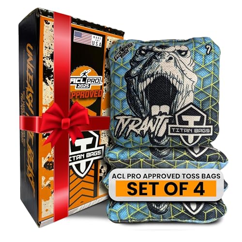 WGC Titan Bags Tyrant ACL Cornhole Bags Geo Set of 4 Speed 5/7 - Professional Regulation