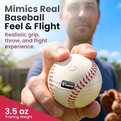 High-Density Foam Baseballs for Hitting and Bat Path Training - 3.5 oz