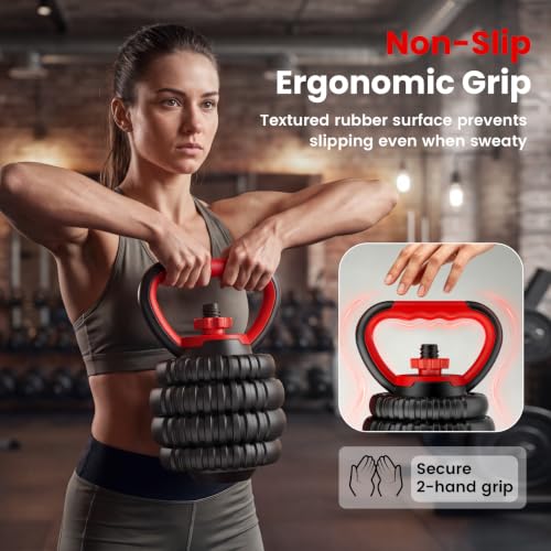 45LB Adjustable Dumbbell Set - 5-in-1 Home Gym Weight Equipment for Men Women