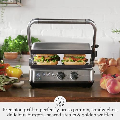 Breville Sear and Press Grill Brushed Stainless Steel 700BSS