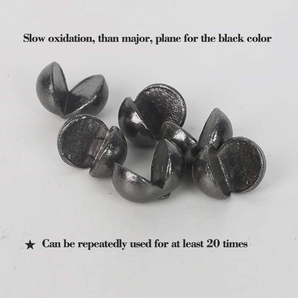 FREE FISHER Split Shot Sinkers Fishing Weights,Removable Fishing Split Shot Sinkers-Black,Split Shot Fishing Weights 2.3g/0.081oz 200pcs
