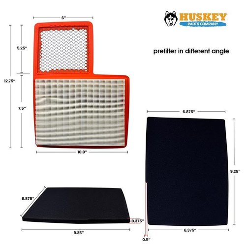 Huskey Golf Cart Tune Up Kit Compatible with Yamaha G16 G19 G22 G29 Drive 1996-2016 Gas Golf Carts,Includes Air Fuel,Pre Filter, Fuel Filter and NGK (BPR2ES) Spark Plug,NOT for Drive 2 EFI 2017+Models