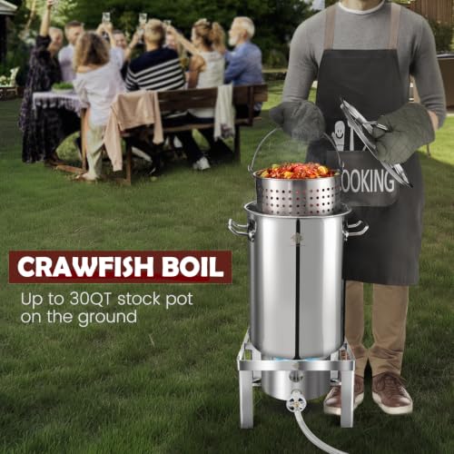 ARC 55,000 BTU Camping Stove Propane Burner 8.0"H Portable Outdoor Cooker