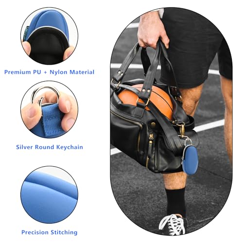 Beautyflier Bandage Storage Case - Portable PU Nylon First Aid Kit, Holds 10 Flexible Fabric Bandages, Blue